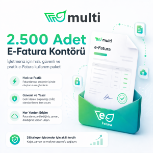 2500 Adet E-Fatura Kontörü