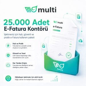 25000 Adet E-Fatura Kontörü
